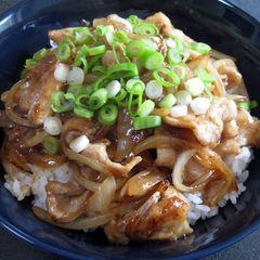 A picture of Pork Shogayaki (Ginger Pork) Don.