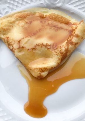 Une photo de Pâte à crêpe sucrée