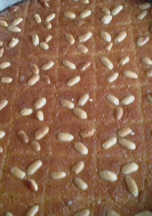 صورة لوصفة بسبوسة
