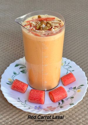 A picture of Red Carrot Lassi.