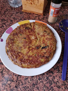 Una foto de Tortilla de Berenjenas
