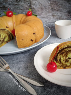 Foto resep Pandan Marmer Cake