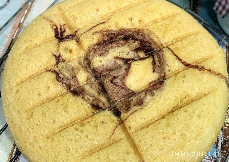makanan Marble Sponge Cake Kukus Bisa untuk Based Birthday Cake Jadi, Enak Banget