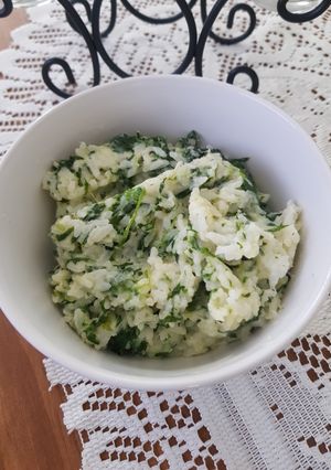 Una foto de Arroz con gusto (espinaca y queso)