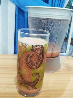 Foto resep Jus apel mix strawberry yakult