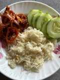 NASI LEMAK PANDAN & SAMBAL SOTONG