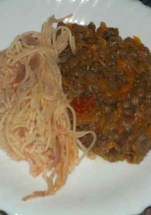 A picture of Spaghetti and Kamande.