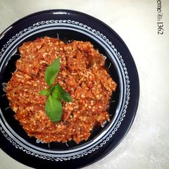 A picture of Persian Mirza Ghasemi (Eggplant & Tomato Dish).
