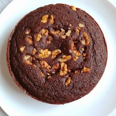 A picture of Chocolate walnut cake.