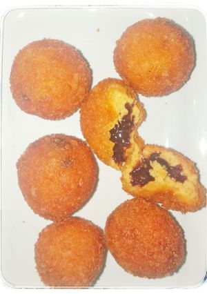 Foto resep Kroket Ubi isi Coklat Mises