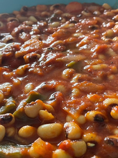 Una foto de Judías en salsa de tomate (saludable y vegana)