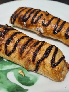 Una foto de Canutillos de mascarpone y pera