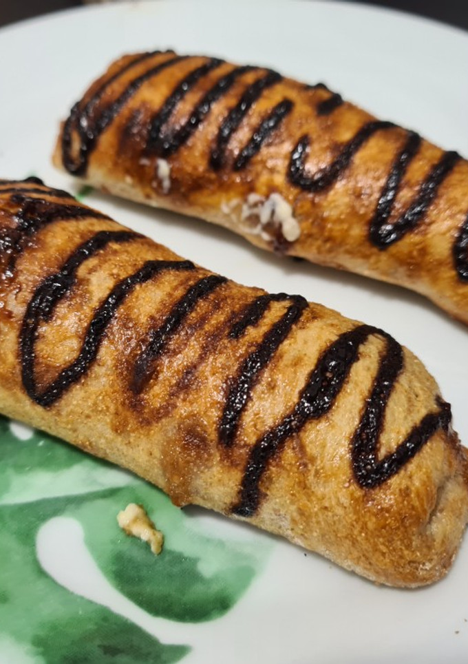 Una foto de Canutillos de mascarpone y pera