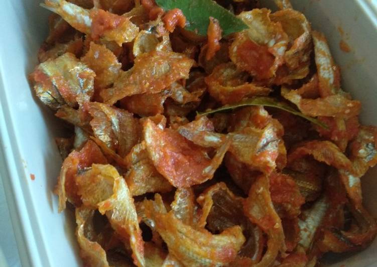 Resep Mudah Balado ikan asin kipas Ala Restoran