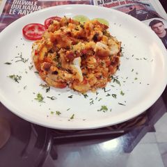 A picture of Bread upma.