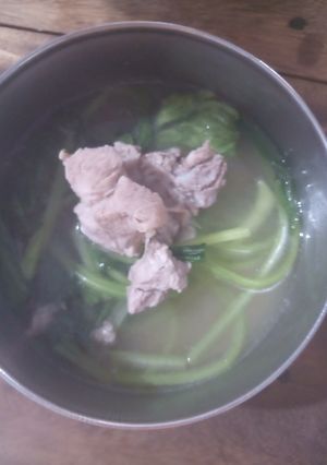 Hình của món Canh cải nấu thịt.