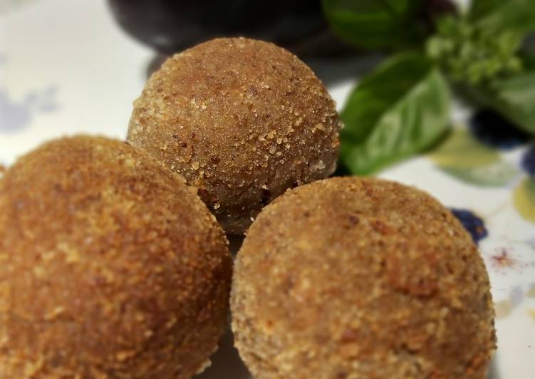 Polpette di melanzane con cuore fondente al formaggio -Ric.Bimby