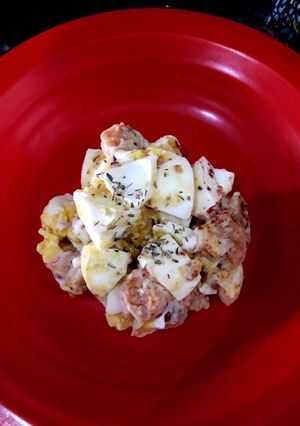 Foto resep Salad telur udang ala diet #debm #keto