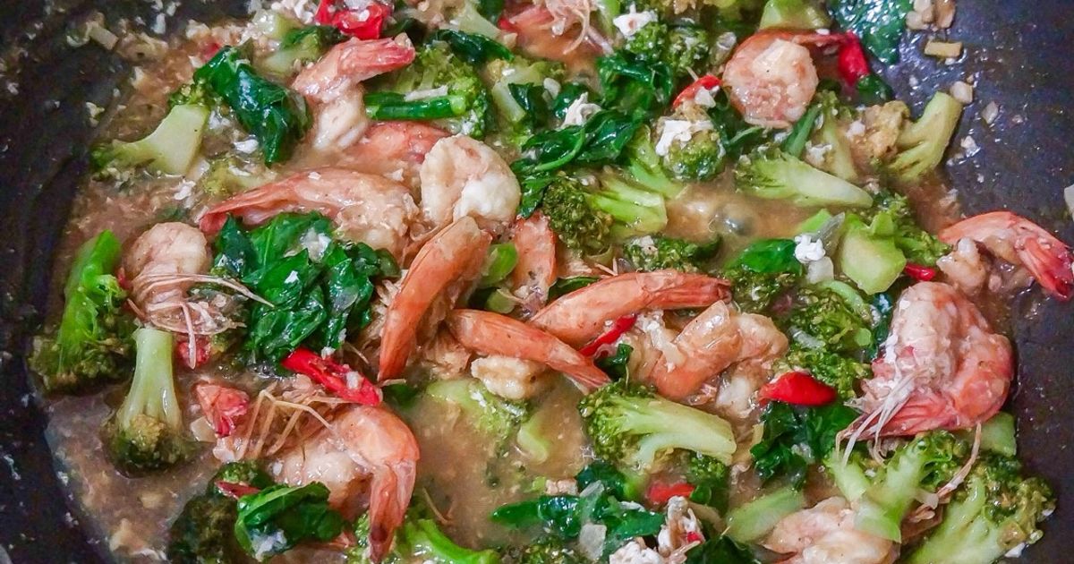 Udang Brokoli Lada Hitam