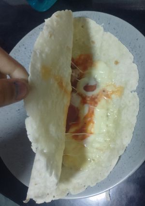 Una foto de Taco pizza