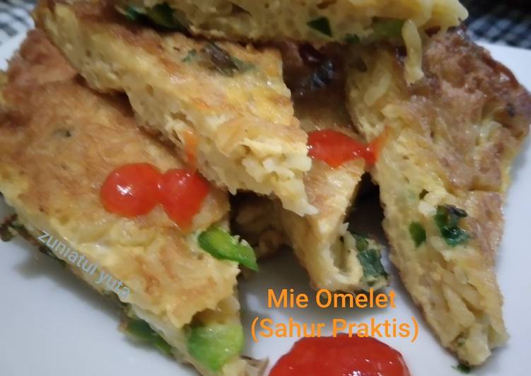 Cara Gampang Menyiapkan Mie Omelet (Sahur Praktis) Anti Gagal