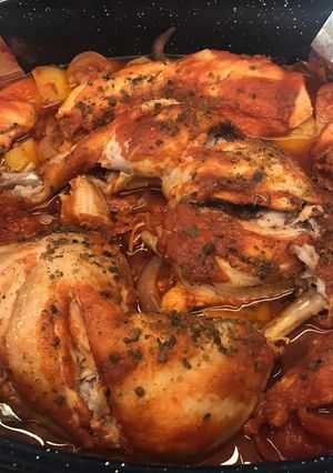 รูปของ Chicken in red sauce ไก่อบซอสแดง