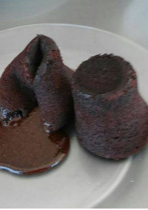 Una foto de Fondant de Chocolate