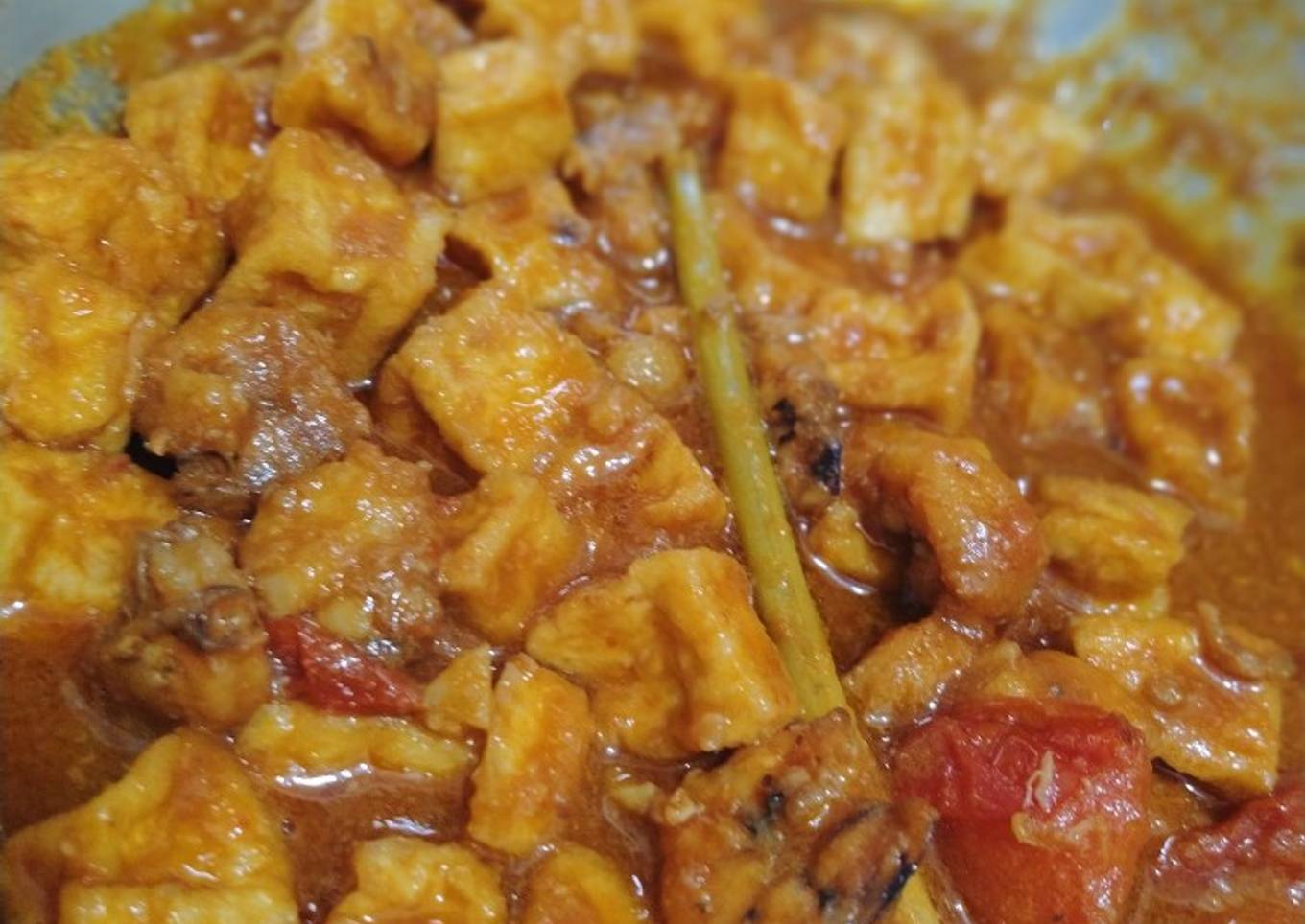 Udang dan Tahu bumbu balado kecap