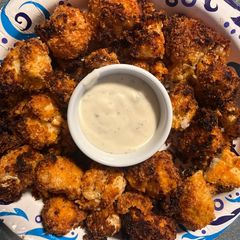 A picture of Air Fryer Cauliflower bites (appetizer) or side dish.