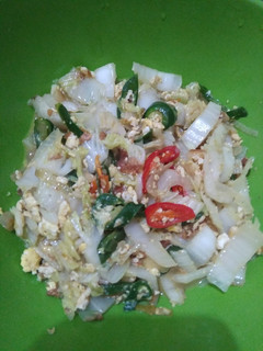 Foto resep Tumis sawi putih +telur