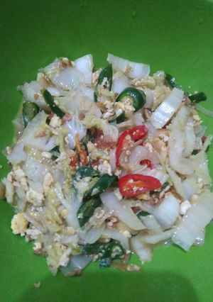 Foto resep Tumis sawi putih +telur