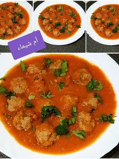 صورة لوصفة كفتة بصلصة الطماطم 😋😋