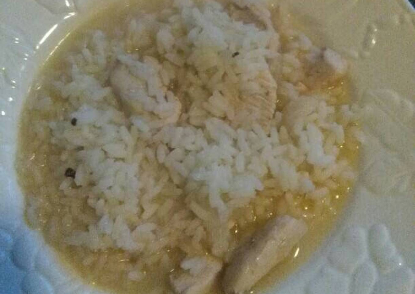Arroz con pechuga de pollo al estilo indio