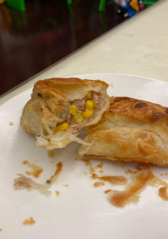 氣炸鮪魚玉米捲餅-氣炸鍋 的食譜成品照片