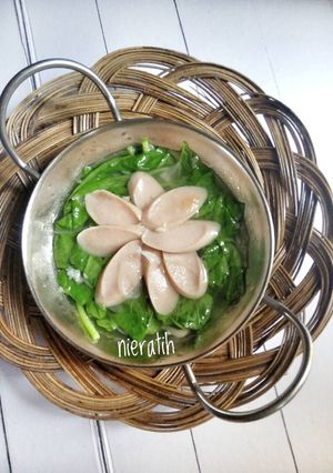 Foto resep Sayur Bayam Sosis
