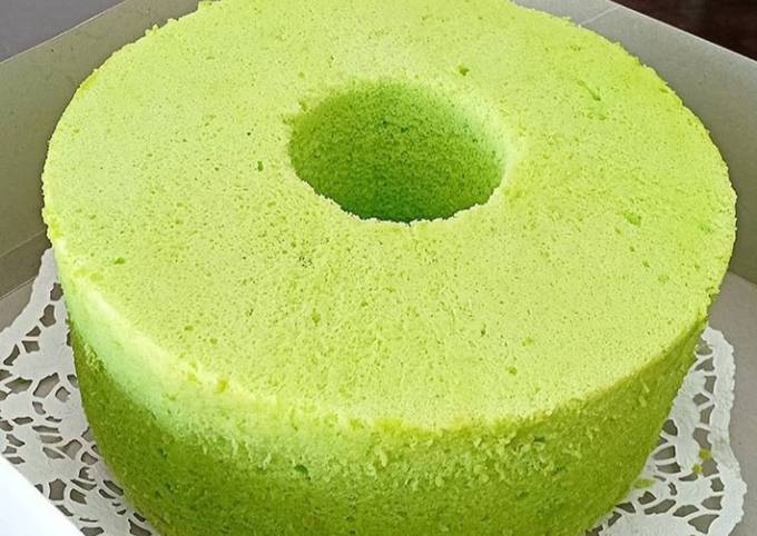 Resep Pandan Chiffon Cake Oleh Wiiwein Bawell Cookpad