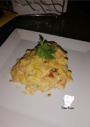 Una foto de Milanesa de pollo Rellena de Jamón con crema de queso 🤤🧂
