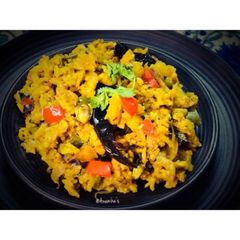 A picture of Maharashtrian Phodnicha Bhaat: With Leftover Rice 🍚.