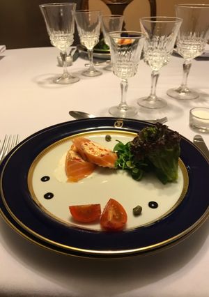 Una foto de Salmón ahumado