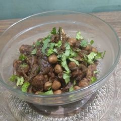 A picture of Dry Chole.