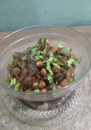A picture of Dry Chole.