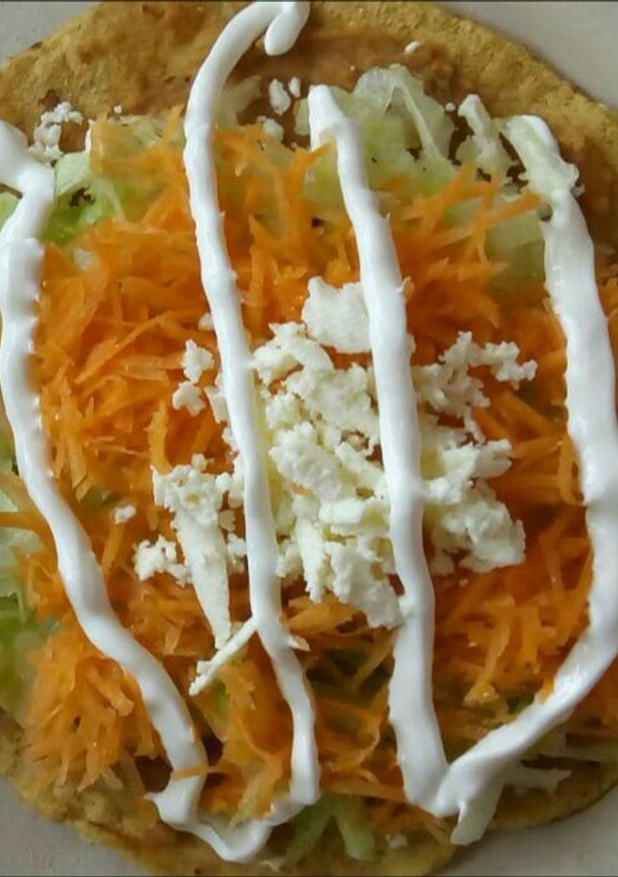 Una foto de Tostadas de frijol
