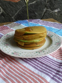 Foto resep Buttermilk pancake pandan