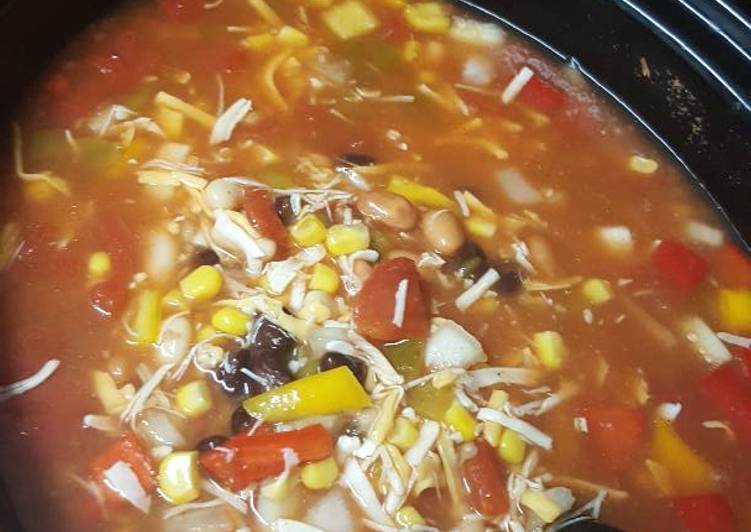 Recipe of Homemade Tori&#39;s Crockpot Enchilada Soup