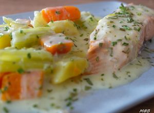 Une photo de Waterzoï de saumon à l'estragon au Cook Expert