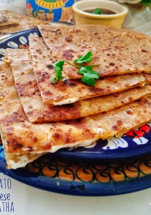 A picture of "Potato Cheese Paratha".