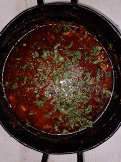 A picture of Amrit masala pork.