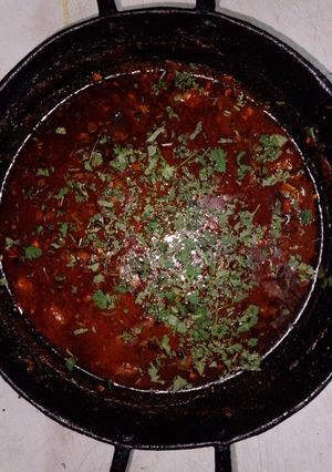 A picture of Amrit masala pork.