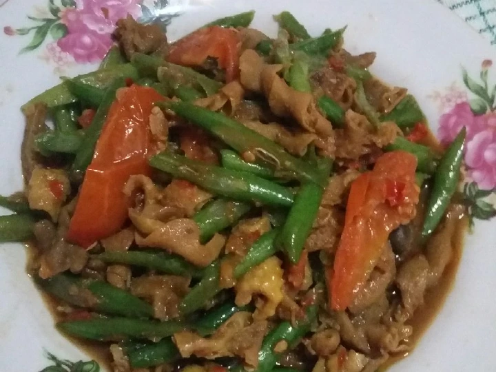 Cara Gampang Menyiapkan Resep Oseng buncis usus ayam yang  Bikin Ketagihan Anti Ribet, Sempurna