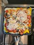 ,Desayuno con huevos (ايرانی) salchichas al estilo Persa